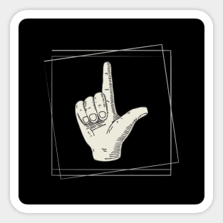 Hand signs Sticker